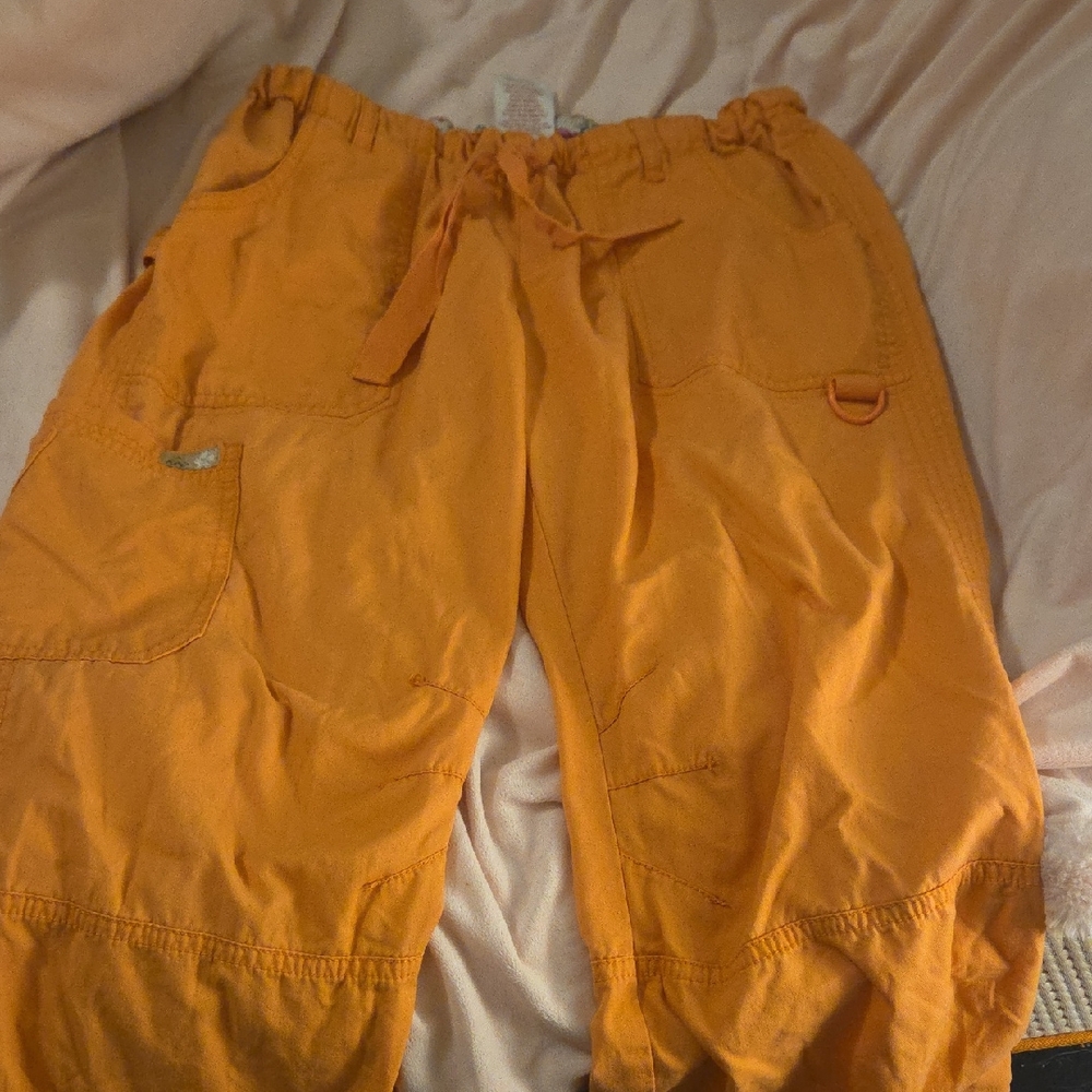 Koi Vibrant Orange womens Scrub pantd